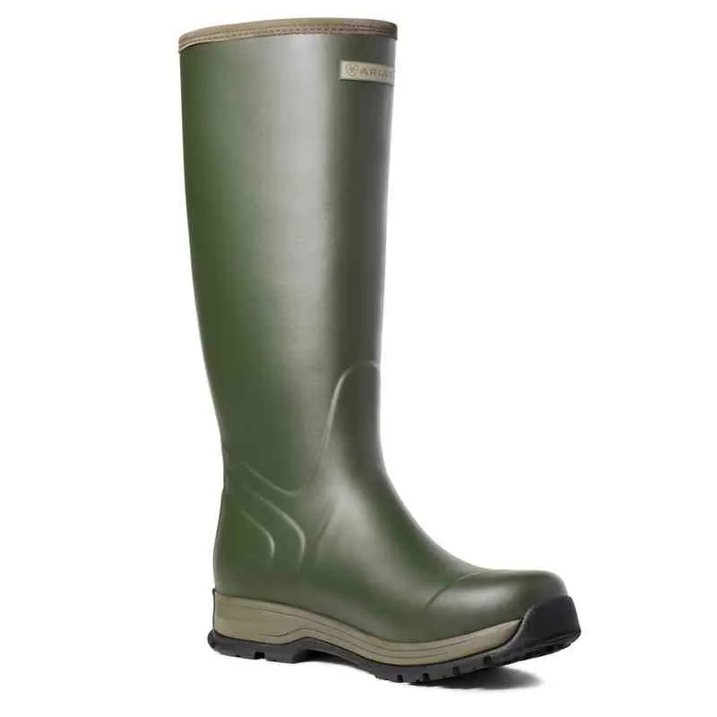 Ariat Burford Rubber Wellington Boot Mens in Olive Night-1